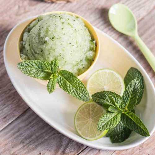 Рецепт Сорбета из мяты и зеленого чая